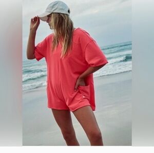 Free People Hot Shot Tee Romper